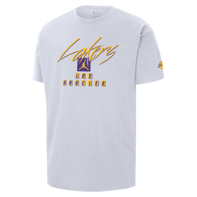 Women's Nike Gold Los Angeles Lakers Courtside Team Cropped Pullover Hoodie Size: Small