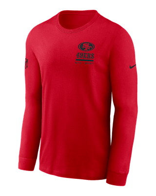 Мужская футболка San Francisco 49ers Sideline Team Issue Nike Dri-FIT NFL Long-Sleeve
