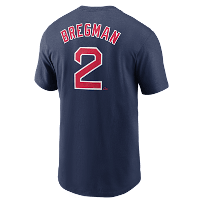 Playera Nike de la MLB para hombre Alex Bregman Boston Red Sox Fuse