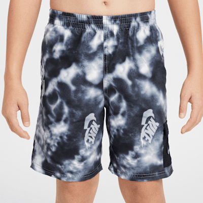 Traje de baño tipo shorts cargo con forro interior de 18 cm Nike Swim Voyage para niños talla grande