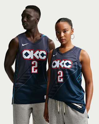 Мужские джерси Shai Gilgeous-Alexander Oklahoma City Thunder City Edition Nike NBA Swingman Jersey