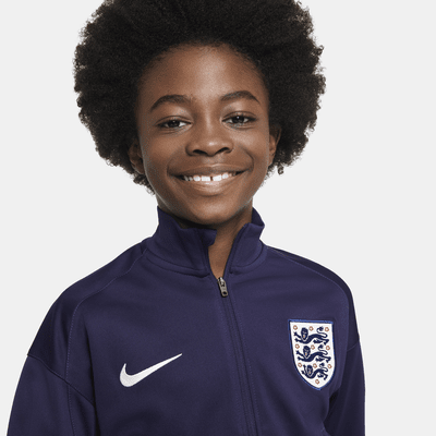 England Strike Nike Dri-FIT strikket fotballtracksuit til store barn