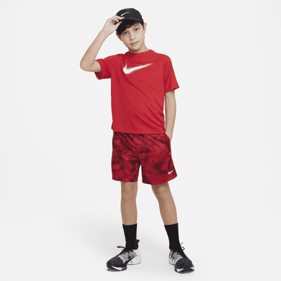 Nike Multi Dri-FIT Trainingsoberteil mit Grafik für ältere Kinder (Jungen)