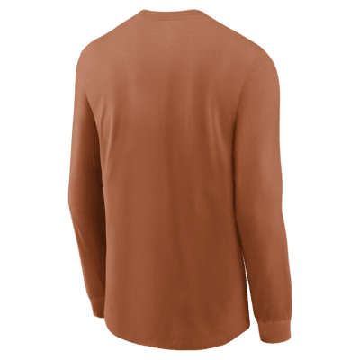 Texas Longhorns Alternate Logo Men's Nike College Long-Sleeve T-Shirt