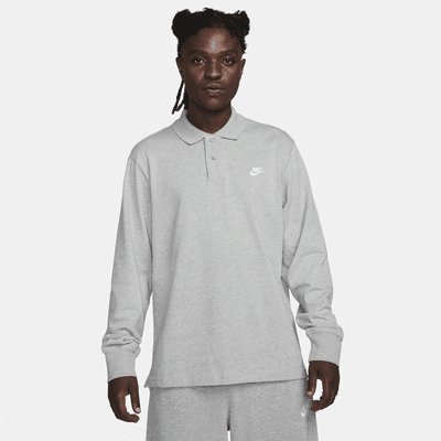 Polo en maille à manches longues Nike Club pour homme