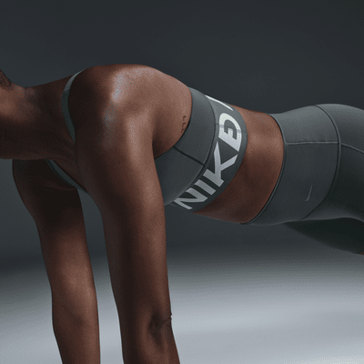 Sutiã de desporto almofadado de suporte médio Nike Pro Indy Plunge para mulher