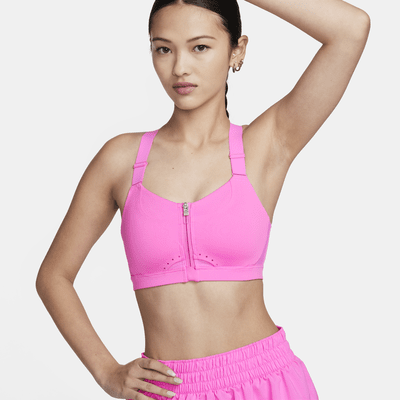 Nike Alpha Women's High-Support Padded Zip-Front Sports Bra. Nike PH