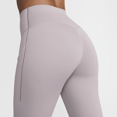 Nike Universa-leggings i fuld længde med medium støtte, høj talje og lommer til kvinder