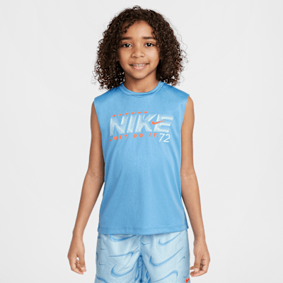 Conjunto de shorts de 2 piezas con estampado Rhythm para niños talla pequeña Nike Dri-FIT