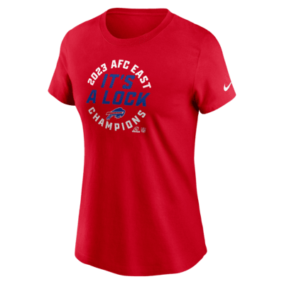 Buffalo Bills 2023 AFC East Champions Trophy Collection Women's Nike NFL T-Shirt. Nike.com