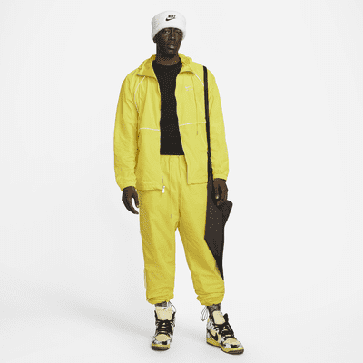 Nike Men's Air Full-Zip Hooded Woven Jacket in Yellow, Size: Small | DQ4213-765