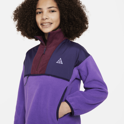 Túnica holgada para niños talla grande Nike ACG "Wolf Tree"