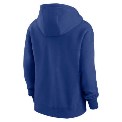Sudadera con gorro sin cierre Nike de la MLB para mujer Chicago Cubs 2025 Postseason Authentic Collection