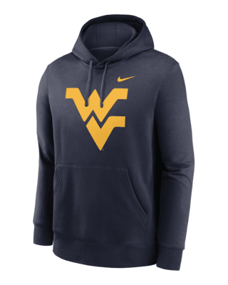 Мужское худи West Virginia Mountaineers Primetime Evergreen Club Primary Logo Nike College Pullover Hoodie