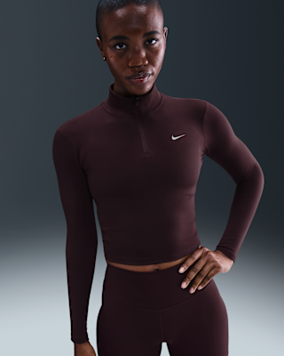 Vêtement deuxième couche Dri-FIT à 1/4 de zip Nike One Fitted pour femme
