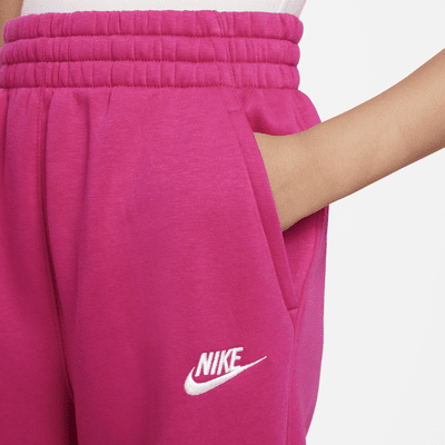 Pants de pierna ancha para niña talla grande Nike Sportswear Club Fleece