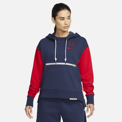 Sudadera con gorro sin cierre de fútbol Nike Dri-FIT para mujer Paris Saint-Germain Standard Issue