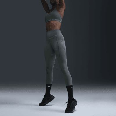 Leggings de 7/8 de tiro alto y sujeción media con bolsillos para mujer Nike Universa