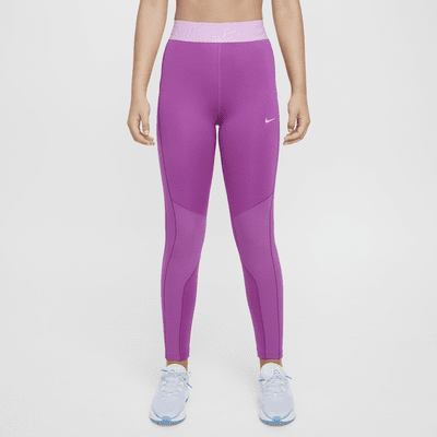 Leggings Therma-FIT de tiro medio para niña Nike Pro