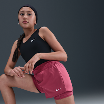 Shorts Dri-FIT de 8 cm 2 en 1 para niña Nike One