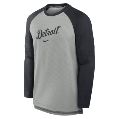 Detroit Tigers Authentic Collection Game Time Men's Nike Breathe MLB Long-Sleeve T-Shirt