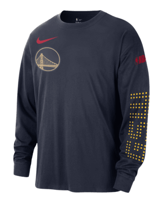 Мужская футболка Golden State Warriors Courtside City Edition Nike NBA Max90 Long-Sleeve