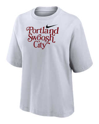 Женская футболка Nike Swoosh Cities Portland Short-Sleeve Boxy