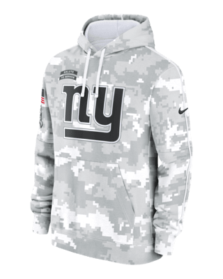 Мужское худи New York Giants Salute to Service Primary Edge Club Nike NFL Pullover Hoodie