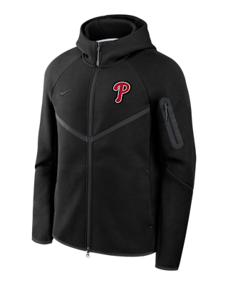 Мужская куртка Philadelphia Phillies Tech Fleece Windrunner Nike MLB Full-Zip Hooded для бега