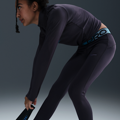 Legginsy dla dużych dzieci (dziewcząt) z błyszczącymi akcentami Dri-FIT Nike Pro