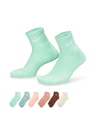 Unisex носки Nike Everyday Plus Cushioned Training Ankle Socks (6 Pairs) для тренировок