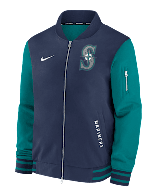 Мужская куртка Seattle Mariners Authentic Collection Dugout Nike MLB Full-Zip Bomber