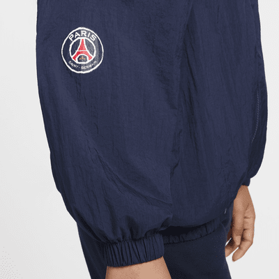 Chamarra de fútbol Nike de tejido Woven para mujer Paris Saint-Germain Essential