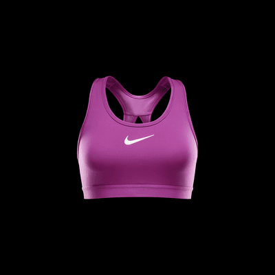 Brassière de sport réglable non rembourrée Nike Swoosh High Support pour femme