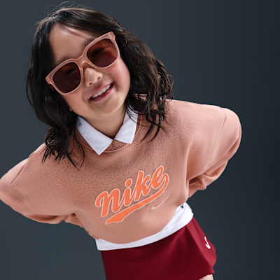Nike Sportswear Older Kids' (Girls') Cropped Fleece Sweatshirt