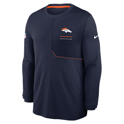 Denver Broncos Sideline Coach Men's Nike Dri-FIT NFL Long-Sleeve Top from Nike - $65