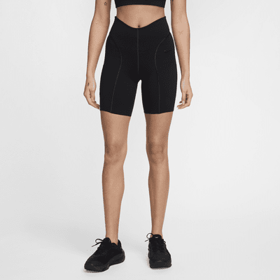 Shorts de ciclismo Dri-FIT de tiro alto de 18 cm con bolsillos para mujer Nike FutureMove