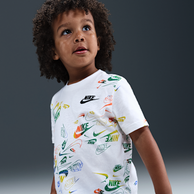 Conjunto de playera y pants Reveal estampado infantil Nike Sportswear