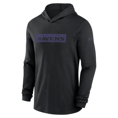 Baltimore Ravens Sideline Men's Nike Dri-FIT NFL Long-Sleeve Hooded Top