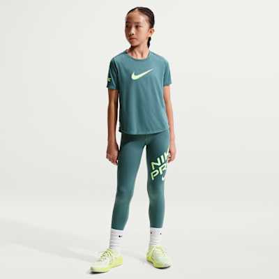 Nike Pro Older Kids' (Girls') Dri-FIT Short-Sleeve Training Top