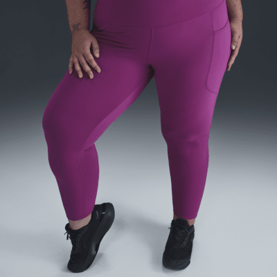 Leggings de tiro alto de 7/8 con bolsillos para mujer (talla grande) Nike One