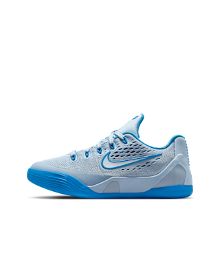Баскетбольные кроссовки Kobe IX Big для детей hydrogen blue/white/фото синего цвета