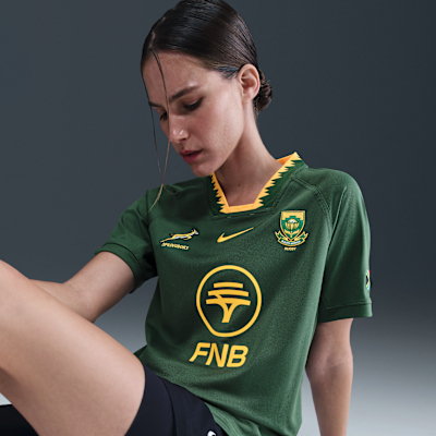 Springboks 2025/26 Stadium Home Nike Rugby Replika-Heimtrikot (Damen)