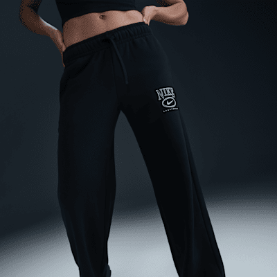 Nike Sportswear Club Fleece Women's Mid-Rise Wide-Leg Graphic Pants