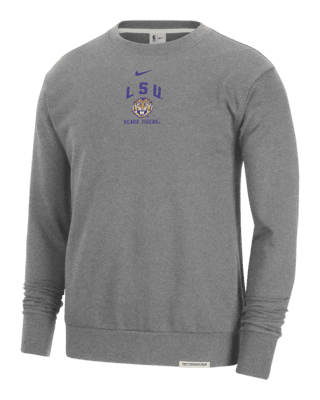 Мужской свитшот LSU Standard Issue Nike College Fleece Crew-Neck