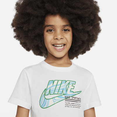 Playera con gráfico para preescolar Nike Futura