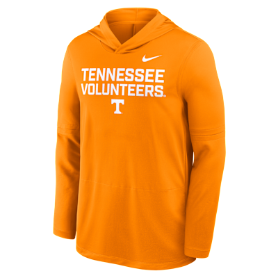 Playera de manga larga universitaria Nike Dri-FIT con gorro para hombre Tennessee Sideline