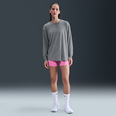 Damska koszulka z długim rękawem Dri-FIT Nike One Relaxed
