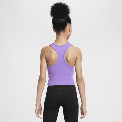 Tank top σε ριμπ ύφανση Nike Sportswear για κορίτσια