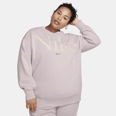 Nike Women's Sportswear Phoenix Fleece Oversized Pullover Hoodie (plus  Size) In Orange